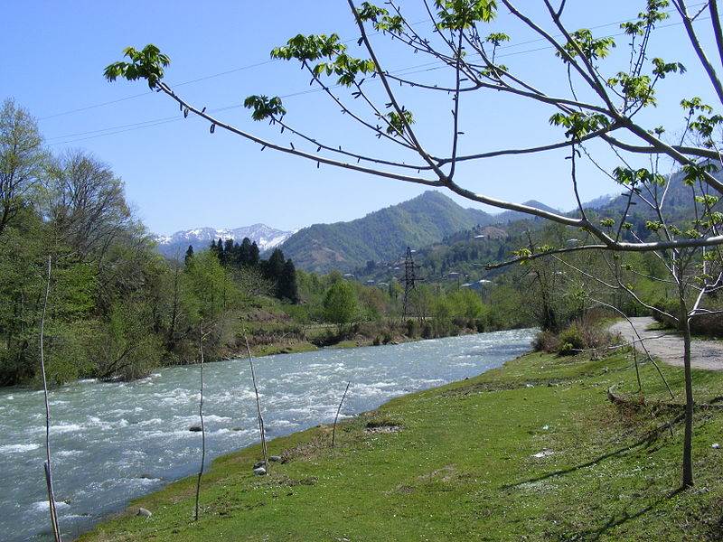 Kintrishi river at village kobuleti argonauts