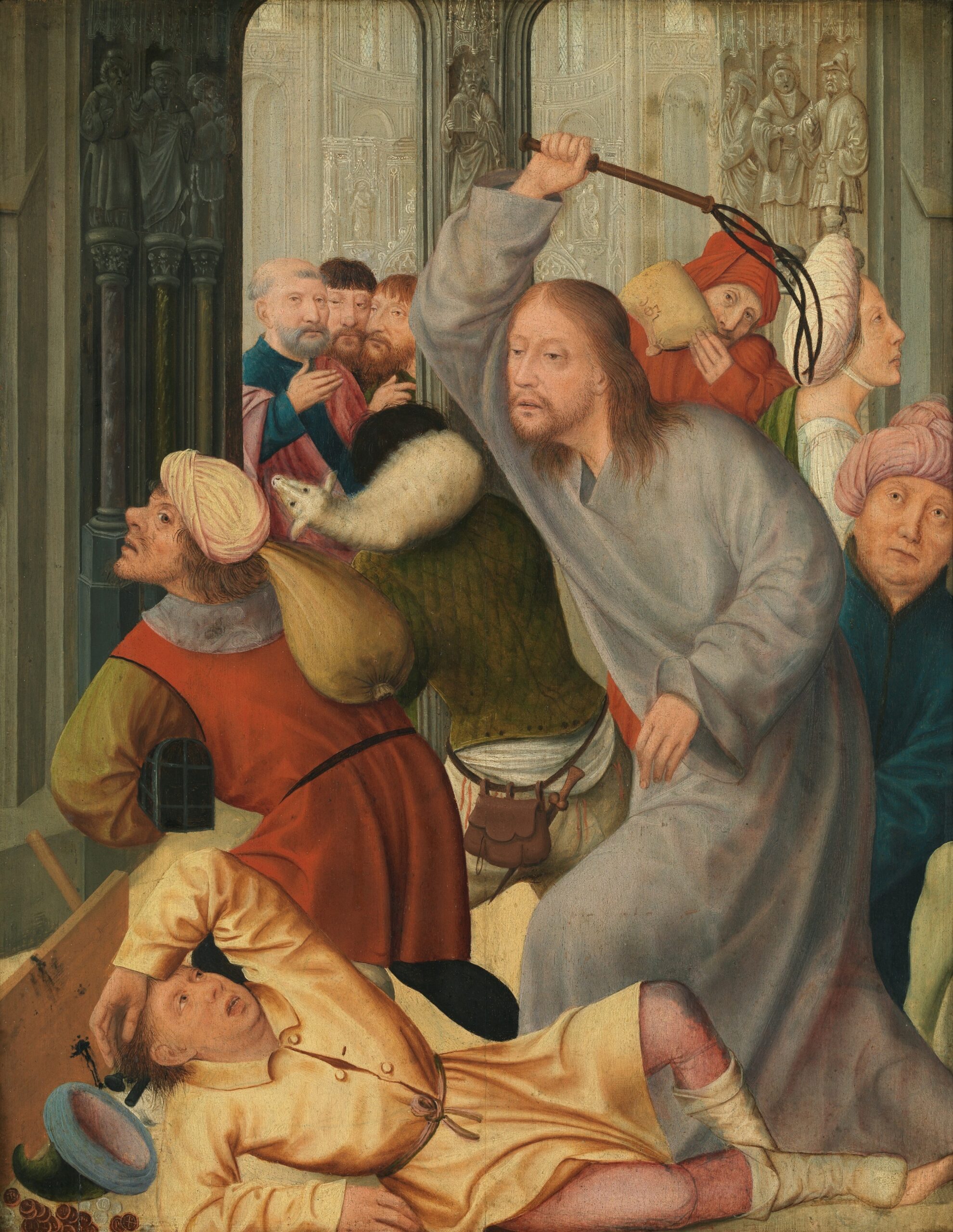 quinten massjis christ cleansing of the temple